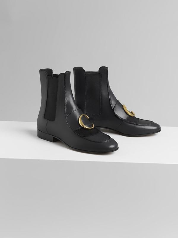 Botas Chelsea Mujer Chloé C Negras Calfskin SIAE45182